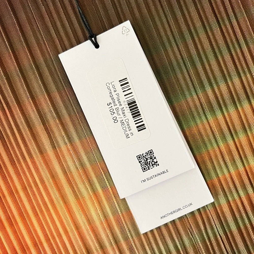 Faithfull the Brand Ombre Maxi Dress in Rust, Olive & Chocolate - Picture 2 of 7